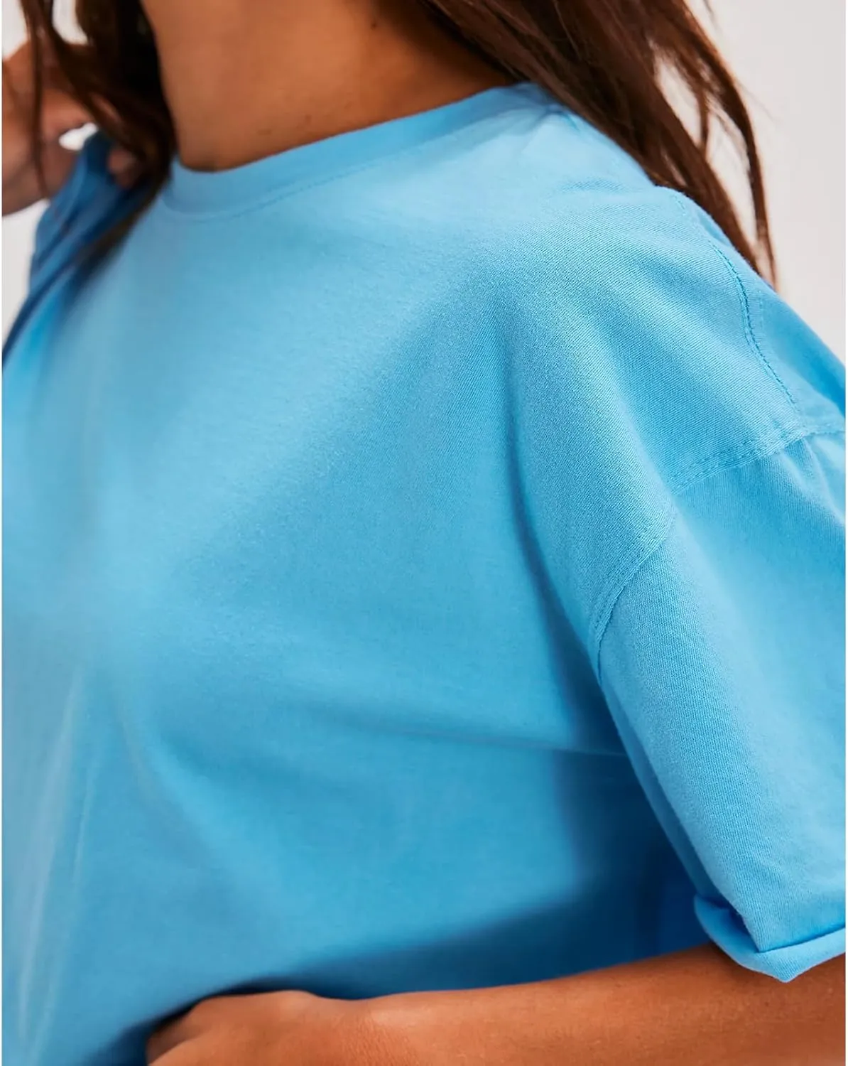 Women Butterfly Lace Short Sleeve Top Y2k Oversized Cut Out Solid Crew Neck T Shirts Summer Embroidered Tee