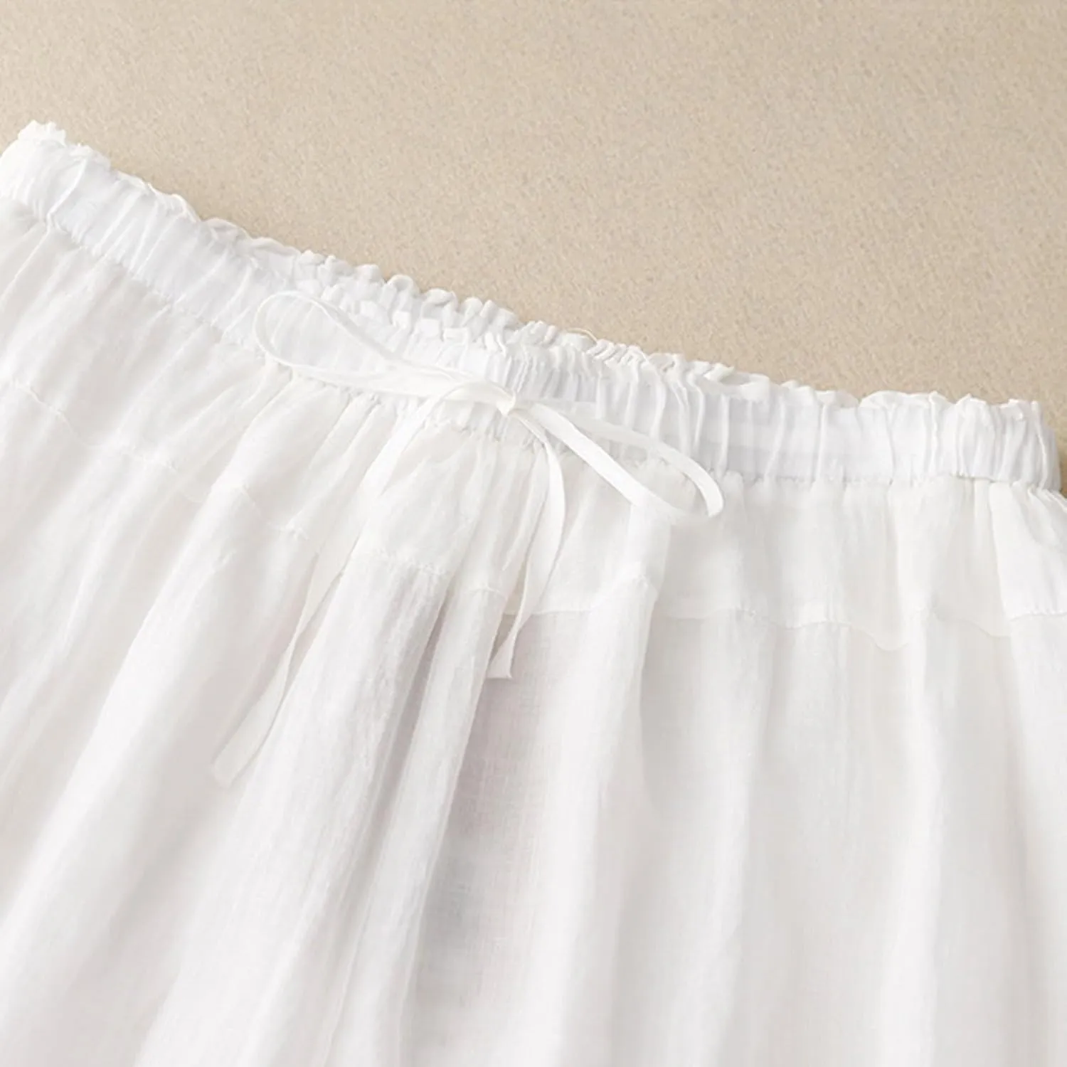 Women Palazzo Pants 2024 Trendy Wide Leg Linen Pants Summer Casual Culottes Gaucho Pants Dressy Causal Clothes 2024
