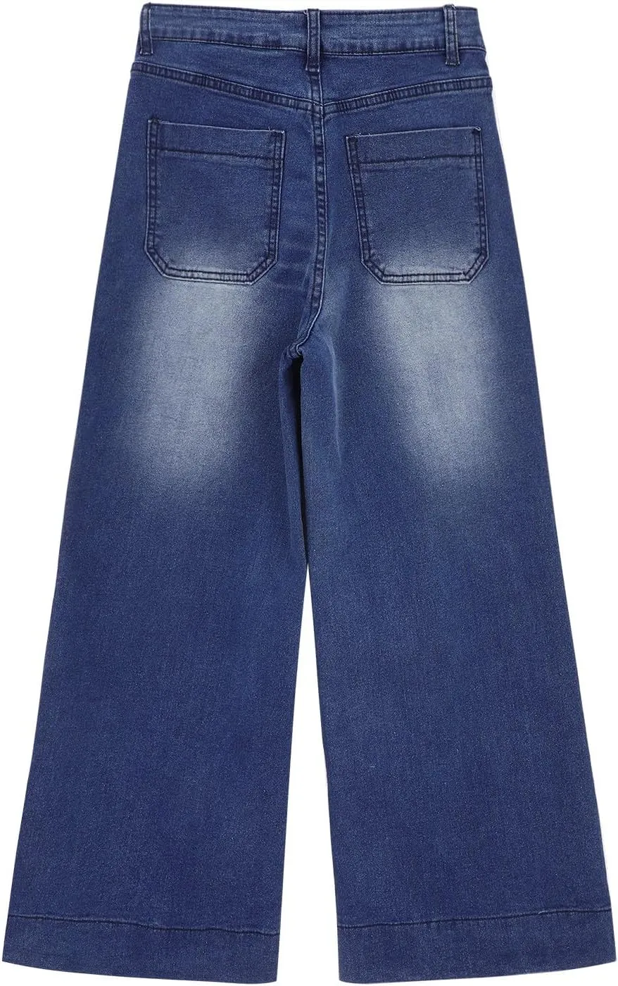 Women's Barrel Jeans Wide Leg Mid Rise Loose Y2k Baggy Boyfriend Jeans(Runs Small, Order Two Size Up