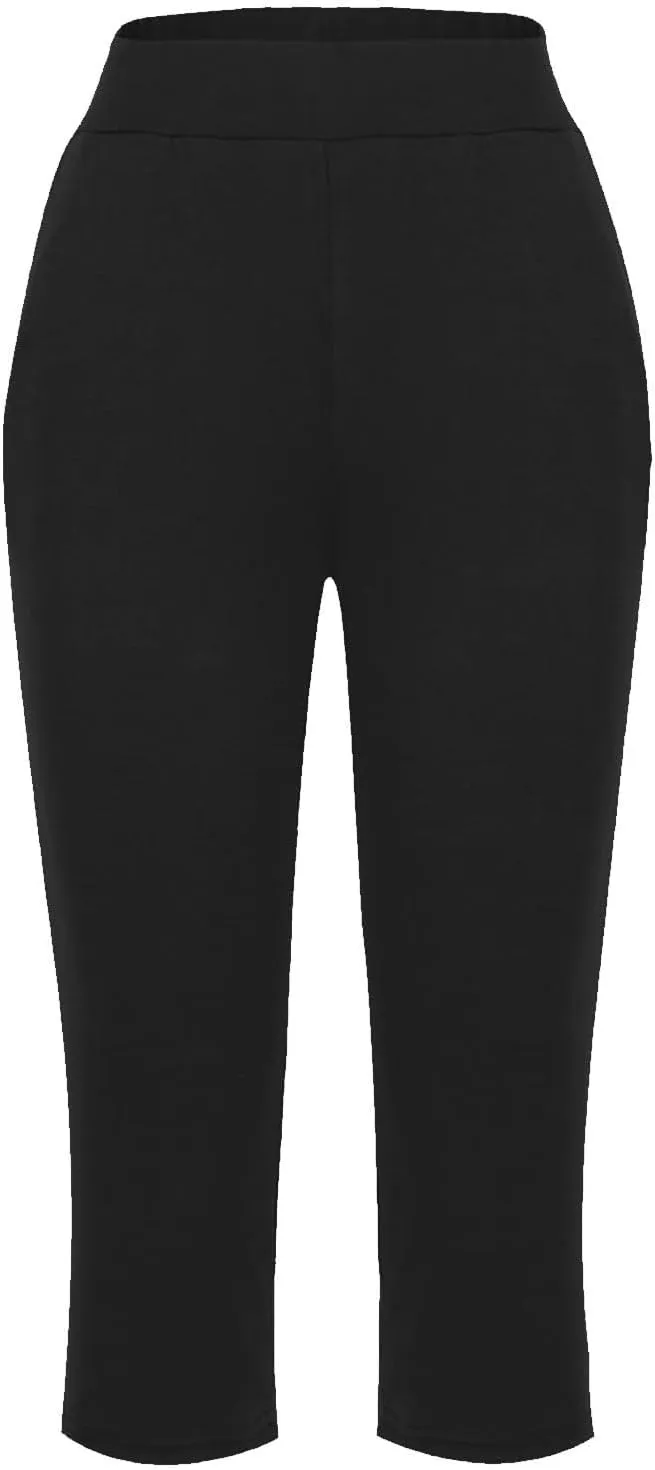 Womens Capris for Summer 2024 High Waisted Cutout Yoga Capris Lightweight Cozy Cropped Tummy Control Workout Leggings