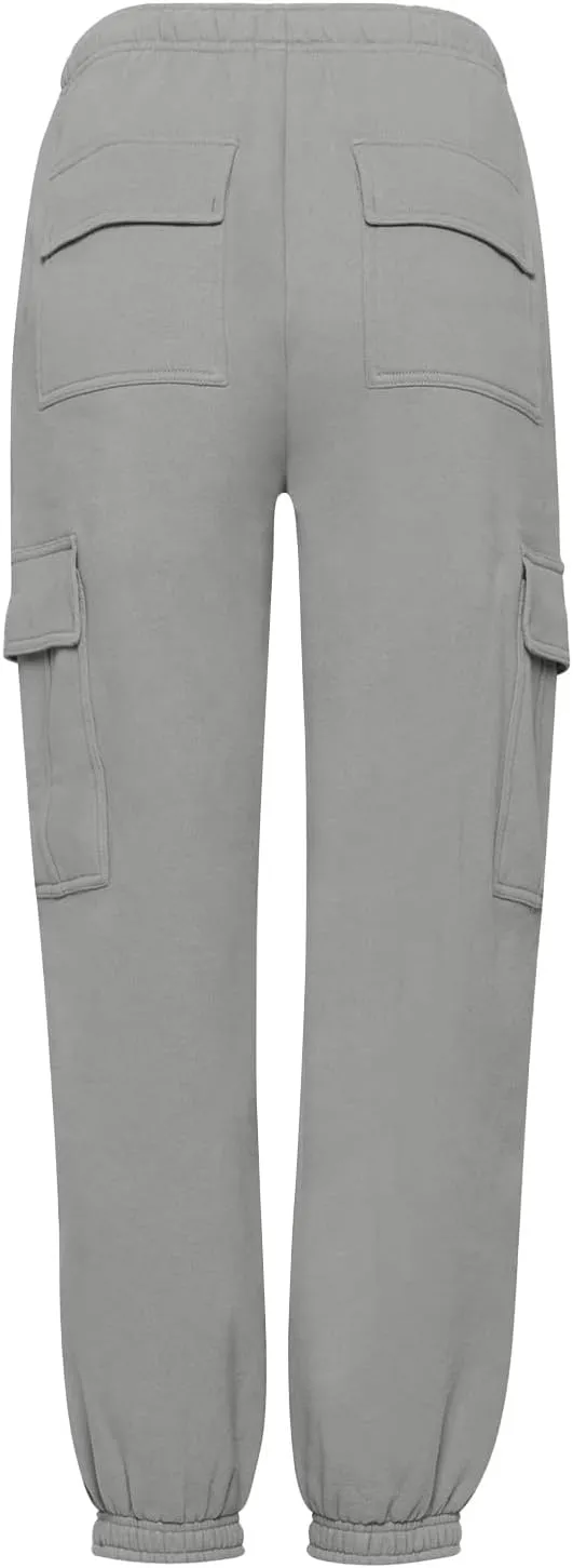 Womens Cargo Sweatpants Casual Baggy Fleece High Waisted Joggers Pants Oversized Fashion Outfits Y2k Clothes 2024