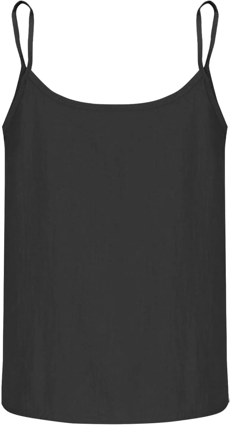 Women's Cotton Linen Camisole Tops Fashion Beach Sexy Tops Summer Button Down Tank Top Solid Vacation Comfy Clothes