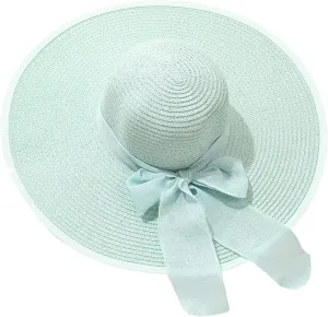 Womens Derby Hats Wide Brim Bowknot Church Tea Party Easter Bonnets Fascinator Ladies Fashion Summer Beach Cap