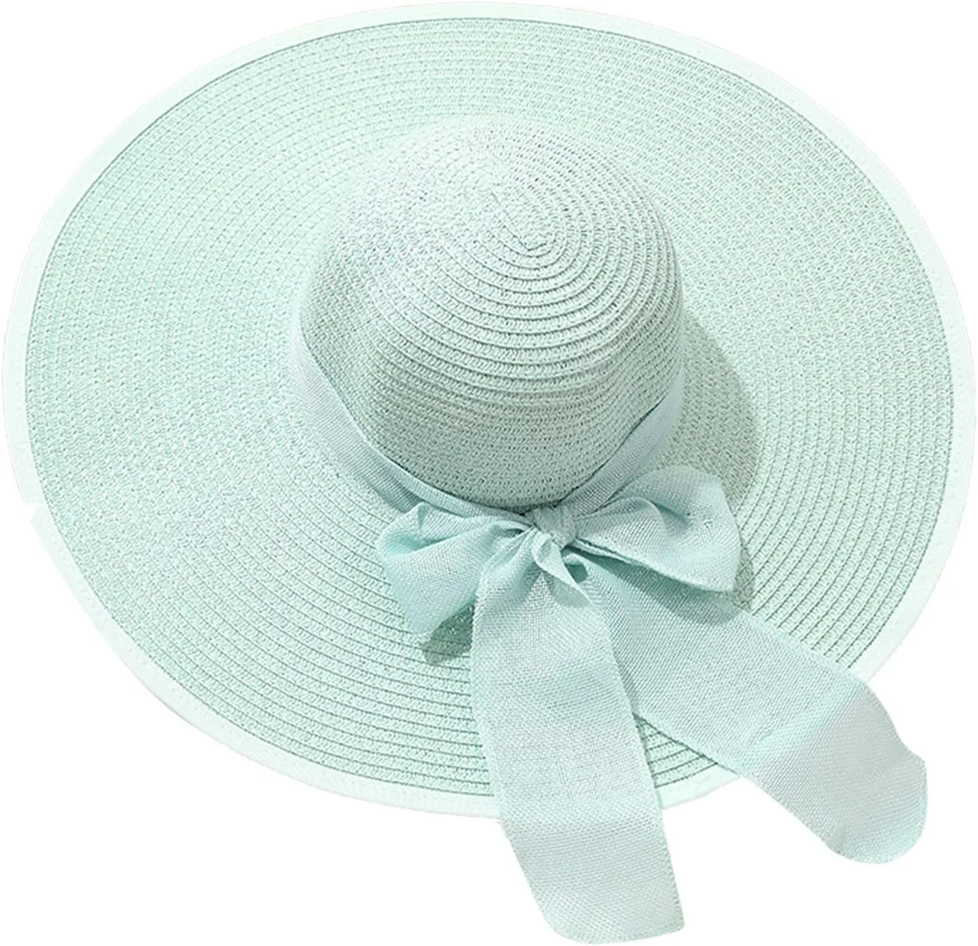 Womens Derby Hats Wide Brim Bowknot Church Tea Party Easter Bonnets Fascinator Ladies Fashion Summer Beach Cap