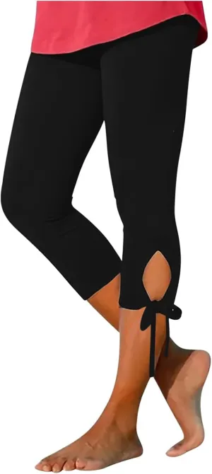 Womens Elastic Casual Scrunch Leggings High Waist Butt Beach Floral Tights Tummy Control Workout Ladies Yoga Pants