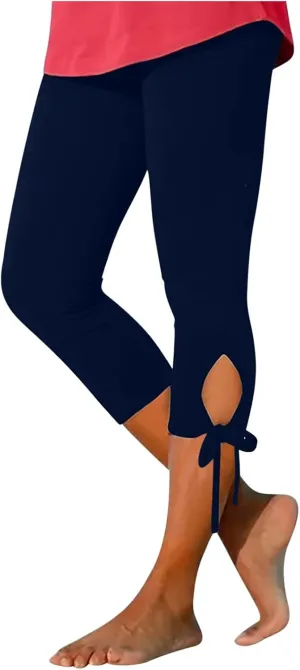 Womens Elastic Casual Scrunch Leggings High Waist Butt Beach Floral Tights Tummy Control Workout Ladies Yoga Pants