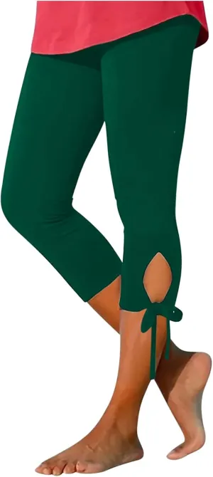Womens Elastic Casual Scrunch Leggings High Waist Butt Beach Floral Tights Tummy Control Workout Ladies Yoga Pants