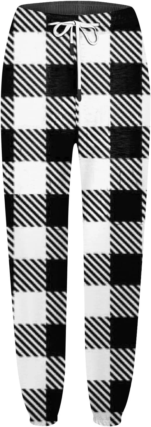 Womens Joggers Pants with Pockets Wide Leg Sweatpants for Women Spider Wed Graphics Plus Size Y2k Lounge Pants