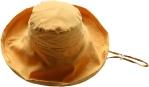 Womens Rollable Cloche Bucket Hats Cotton Wide Brim Travel Sun Hats Vintage Fisherman Cap UPF50  Packable Beach Hat