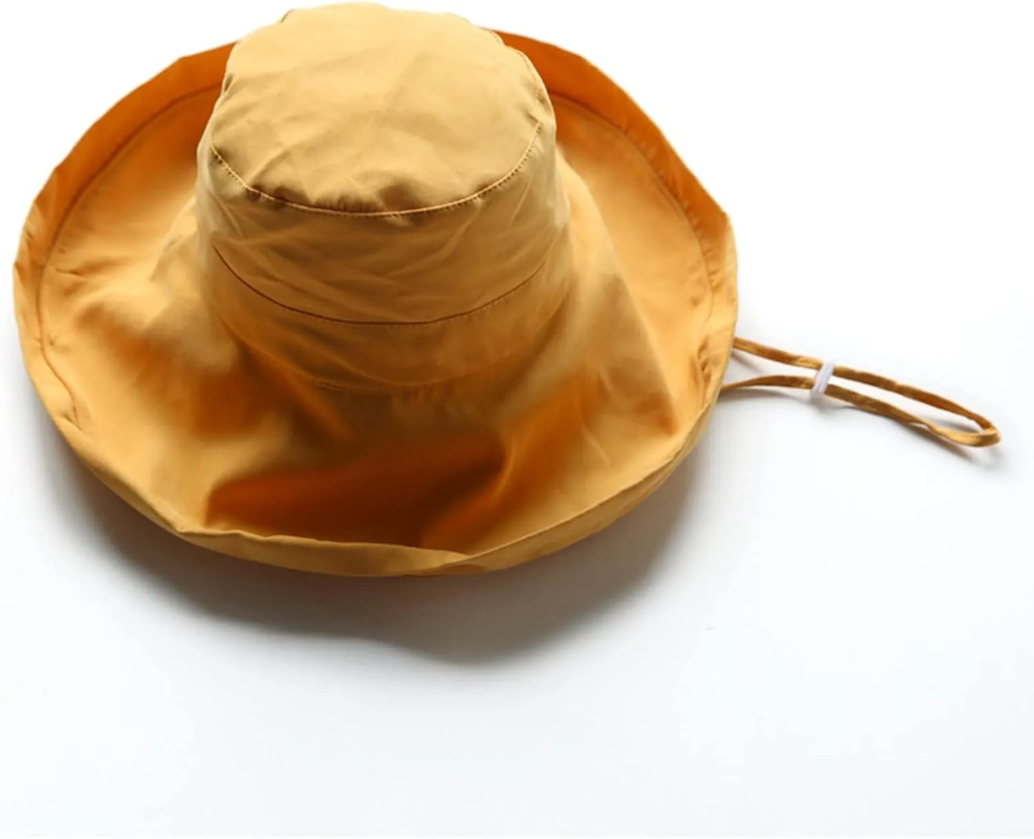 Womens Rollable Cloche Bucket Hats Cotton Wide Brim Travel Sun Hats Vintage Fisherman Cap UPF50  Packable Beach Hat