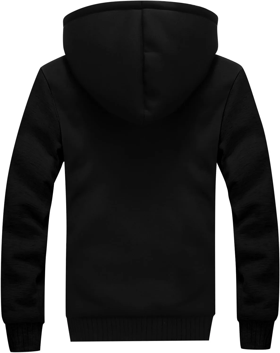 XIAXOGOOL Zipup Hoodie For Men Plus Size Fleece Jacket Heavyweight Sherpa Lined Hooded Sweatshirt Warm Thickened Winter Coat