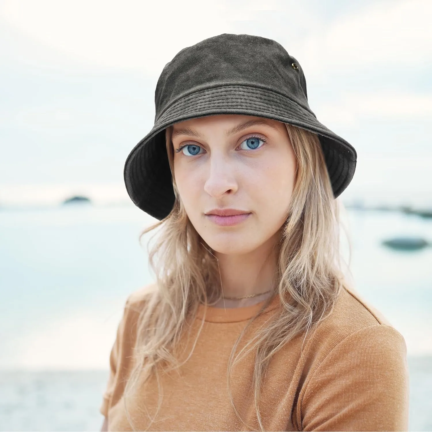 Xtinmee 36 Pcs Washed Cotton Bucket Hats Bulk Packable Unisex Trendy Lightweight Travel Summer Sun Hats for Women Men