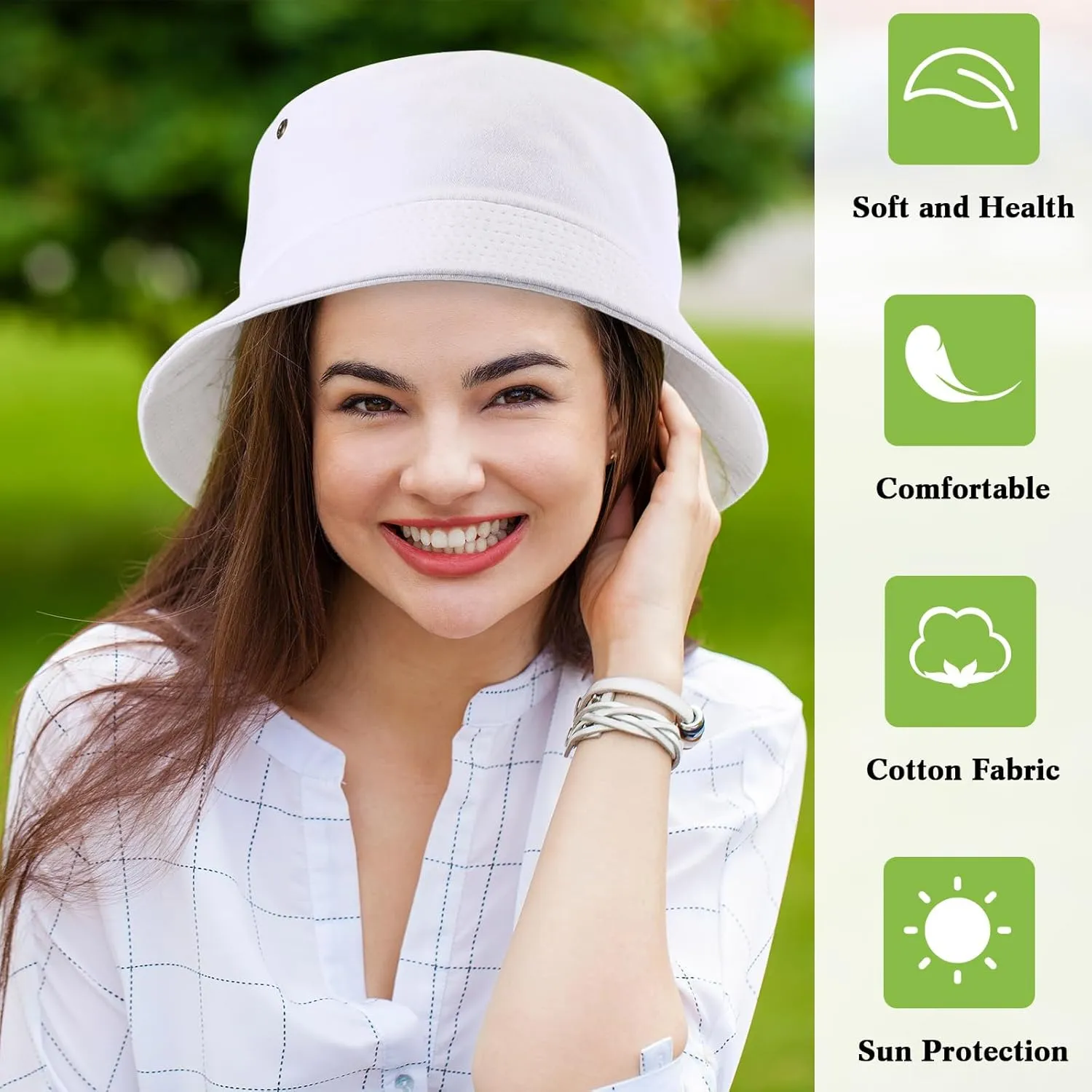 Xtinmee 36 Pcs Washed Cotton Bucket Hats Bulk Packable Unisex Trendy Lightweight Travel Summer Sun Hats for Women Men