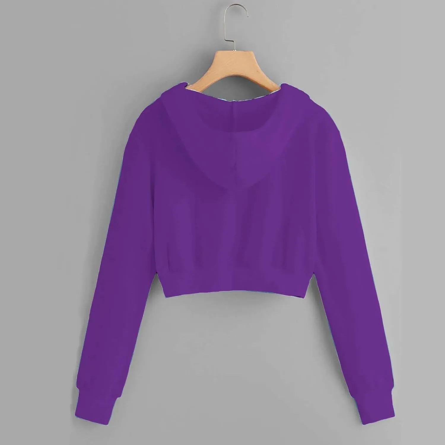 Zip Up Hoodie Women 2024 Long Sleeve Cropped Sweatshirts for Teen Girls Y2K Jacket with Pockets Fall Fashion Clothes