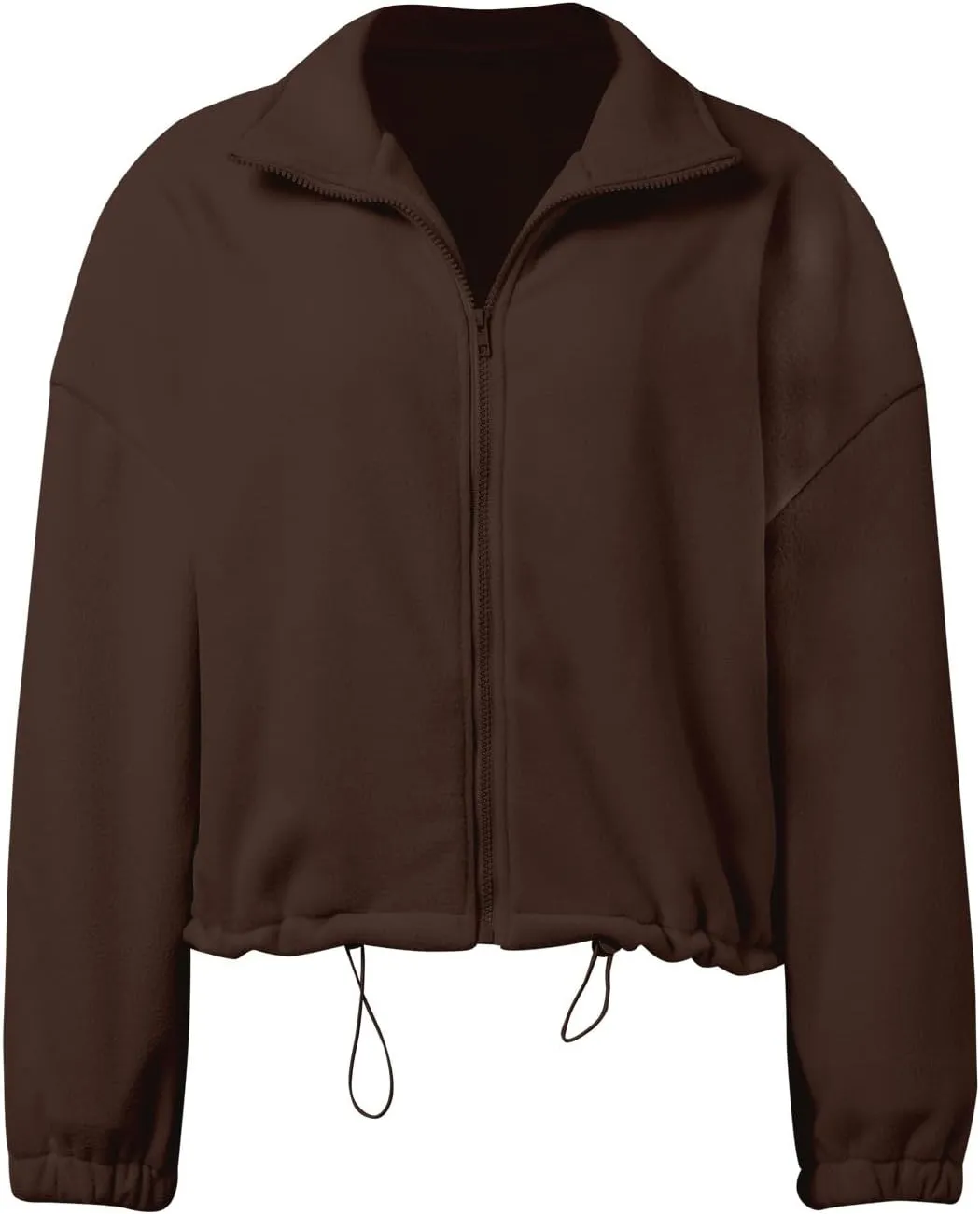 Zip Up Hoodie Women Oversized Sweatshirt Fleece Cropped Jacket Trendy Fleece Jacket Workout Coat Women Jacket