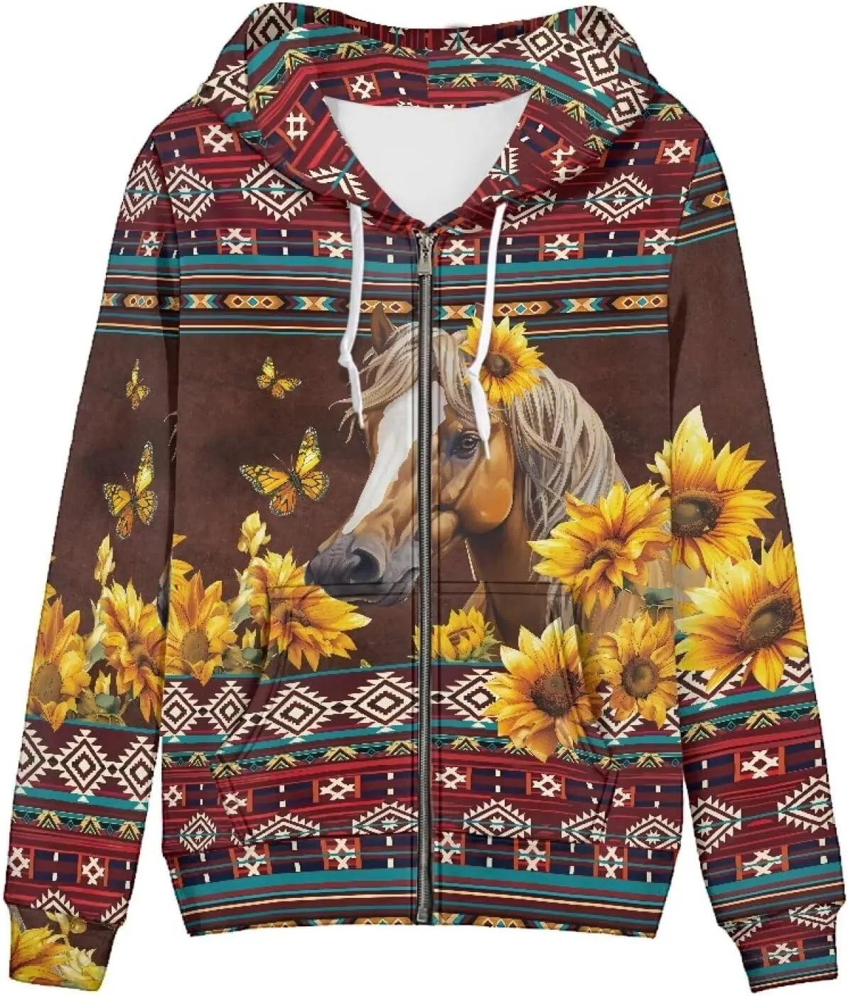 ZOUTAIRONG Trendy Zip Up Jacket Hoodies for Teen Girls Fall Clothes XS-5XL Activewear Fashion Tops Y2K Clothing